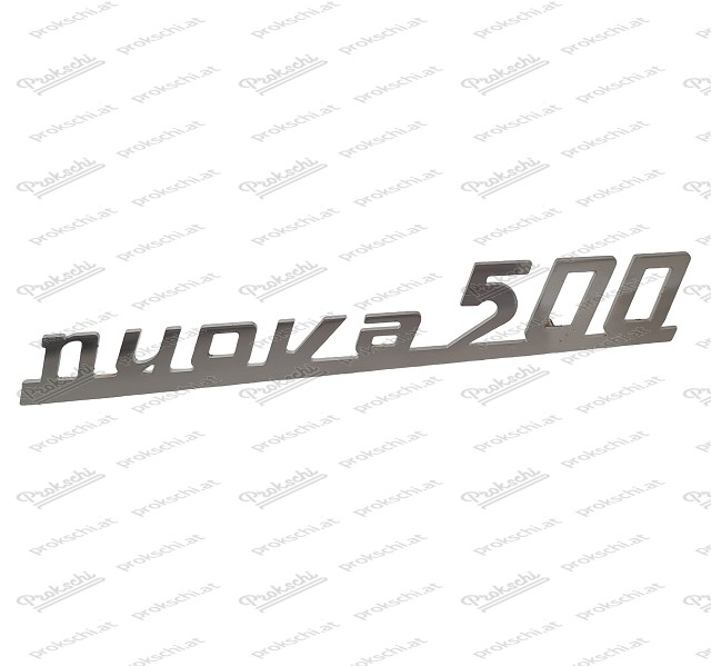 Rear emblem / lettering "Nuova 500", INOX Fiat 500 N/D
