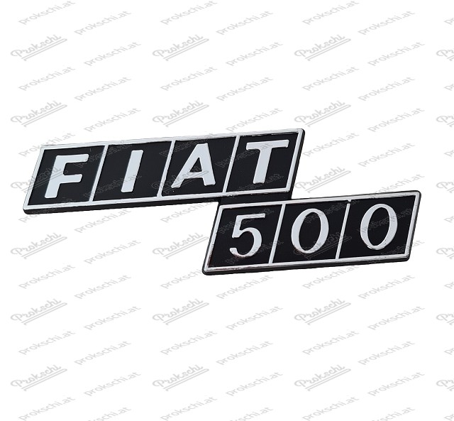 Rear emblem / lettering Fiat 500 F/R (plastic)