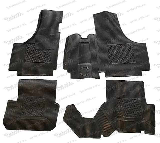 Rubber mat set alternative Puch 500/650/700 and any Fiat 500 and Giardiniera and Fiat 126