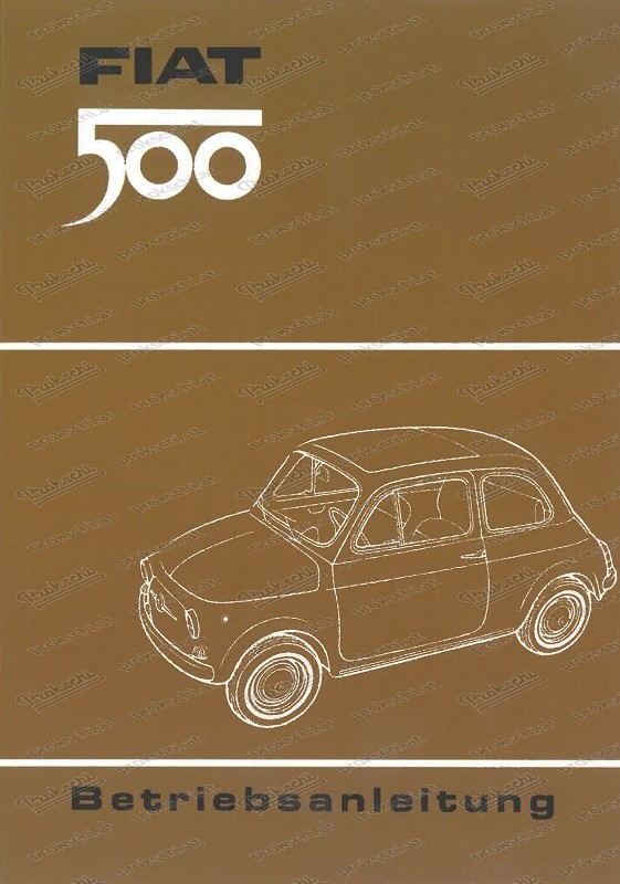 Owner's manual, Fiat 500, 500 L