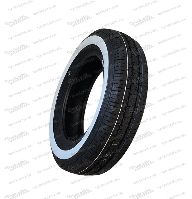 White wall tires 125/80/ R12 Radar Dimax Classic WSW 62S M+S