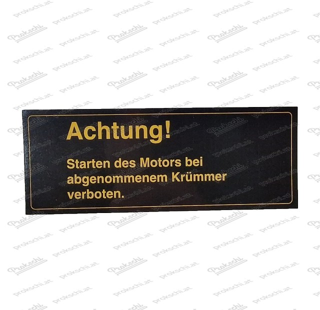 Sticker "Attention elbow" language German