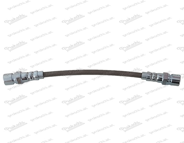 Rear steel braided brake hose Fiat 500 F / L / R / 126 / 126 BIS - long nipple - M10 x 1.25 - F-flare