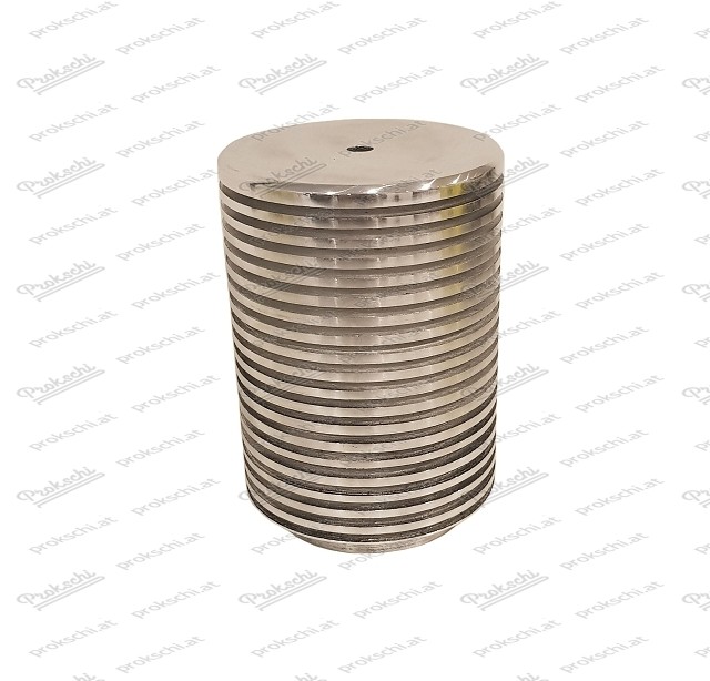 oil filter pot with cooling fins