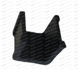 Rubber edge protection for leaf spring retaining bracket on Fiat and Puch