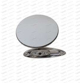 Screw-on side mirror, chrome-plated