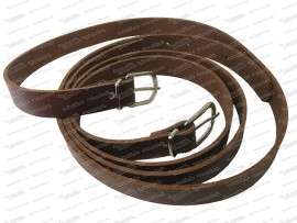 Leather fastening straps for suitcases - 110 cm length