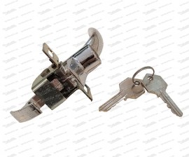 Fiat 500 chrome engine cover lock with two keys