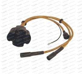 Ignition cable set made of silicone with splash water protection Fiat 500 / 126