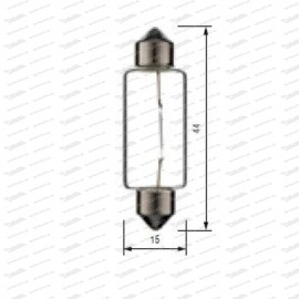 Bulb 12V 15W, indicator 500 DL festoon - 15x44