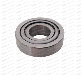 Roller bearing for steering worm in steering gear and front wheel outside