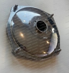 Front brake drum used Puch 500, polished