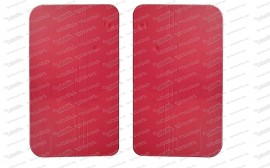 Set of door panels, red Fiat 500 F 