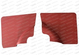 Set of rear side panels, red, Fiat 500 F / R 
