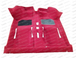 Molded carpet red Fiat 500 / 126