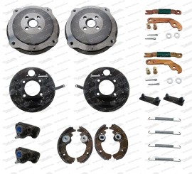 Set of brakes for rear axle Fiat 500 N / D / F / L / R and Fiat 126 first series - 190 mm bolt circle