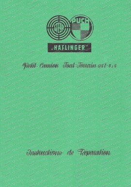 Repair Manual Haflinger (French)