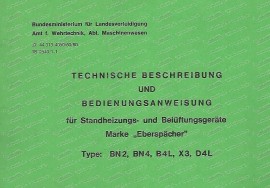 Eberspächer parking heater operating instructions (German)