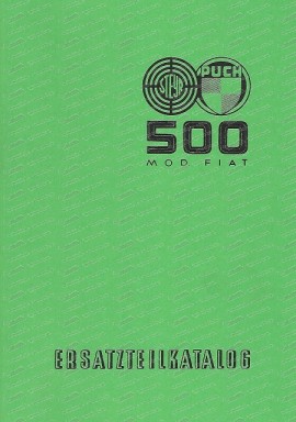 Spare Parts Catalog Steyr Puch 500 (German)