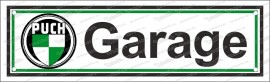 Puch Garage - Enamel sign 8 x 30 cm