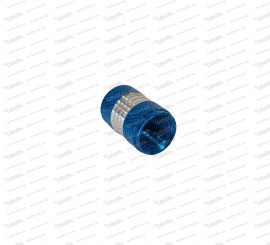 Valve cap aluminum for tire tube valve - color light blue