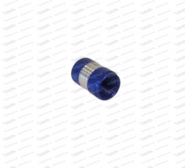 Valve cap aluminum for tire tube valve - color dark blue