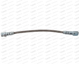Steel braided brake hose front Fiat 500 N / D / F - 1st series - short nipple M10 x 1.25 - E-flare