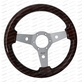 Wooden steering wheel "Imola" with aluminum spokes, 31 cm