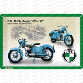 Puch 125 SV - metal sign - 20x30cm