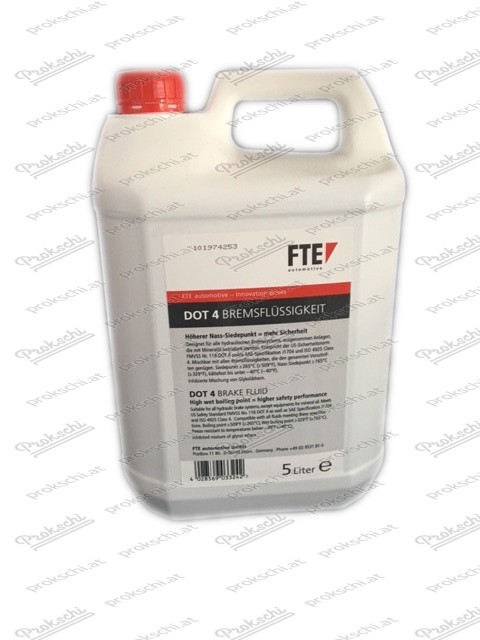 Bremsflüssigkeit DOT4 - 5,00 Liter Kanne (FTE)