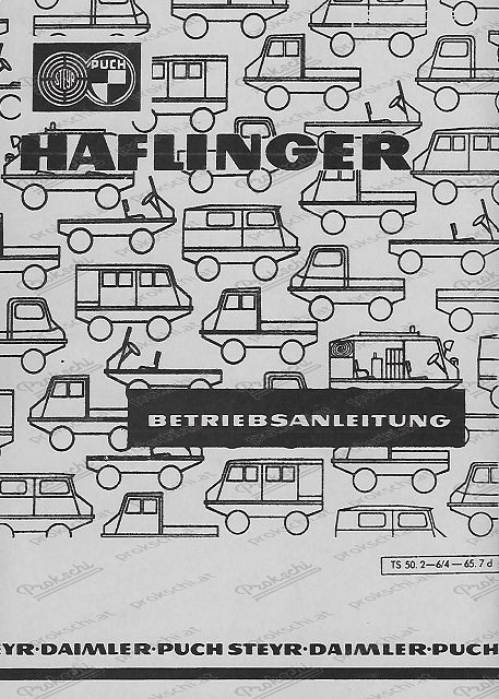 Haflinger Betriebsanleitung