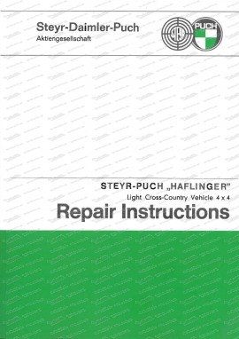 Steyr Puch Haflinger 4 x 4 Repair-Manual