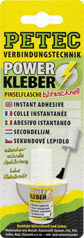 POWER Kleber blitzschnell - Pinselflasche 4 g Flasche SB-Karte