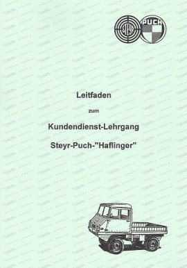 Guida al servizio clienti Steyr Puch Haflinger (tedesco)