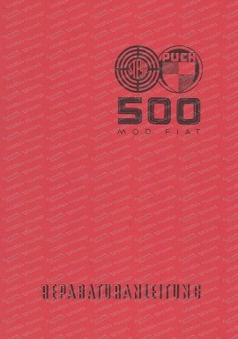 Steyr Puch 500, manuale di riparazione conciso (tedesco)