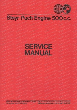 Service Manual Steyr Puch 500 c.c. (Englisch)