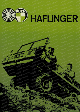 Poster Steyr Puch Haflinger, 70x50 cm