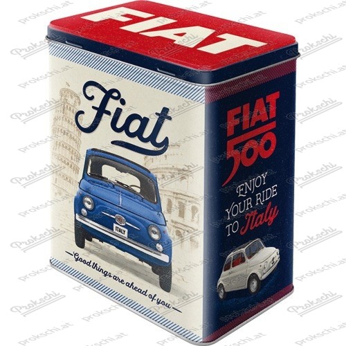 Fiat 500 – Good Things Are Ahead Of You – Bocal de rangement avec gaufrage 3D