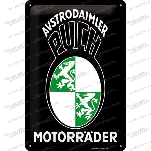 Motos Austro-Daimler PUCH - plaque métallique - 20x30cm