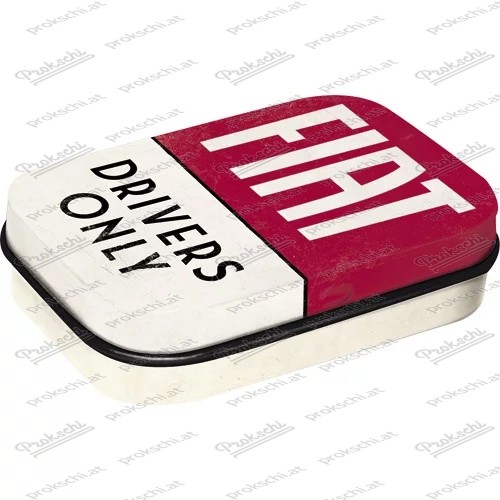 Fiat Drivers Only - boîte de conserve remplie de menthe poivrée