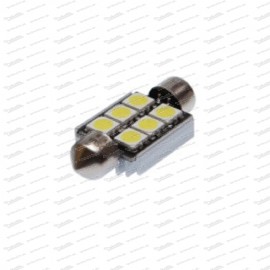 Ampoule navette 12V 2.5W 6xSMD 5050 LED blanc 17x36 Canbus