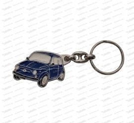 Porte-clés Fiat 500 bleu