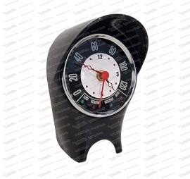 Horloge de table "Fiat 500 compteur de vitesse", noire
