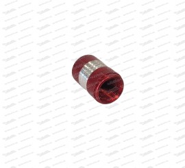 Bouchon de valve aluminium pour valve de chambre à air - couleur rouge