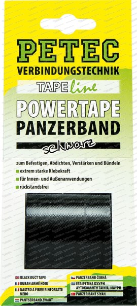 POWER Tape noir, 5 m x 50 mm - emballage L-S
