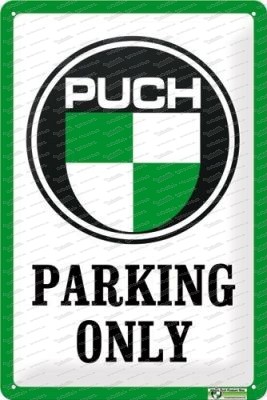 Puch Parking Only - panneau en métal